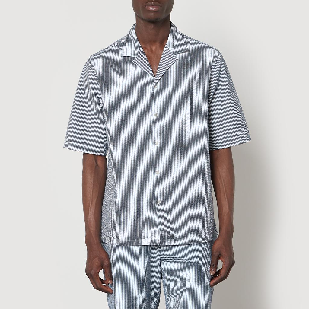 Officine Générale Officine Générale Eren Cotton-Seersucker Shirt