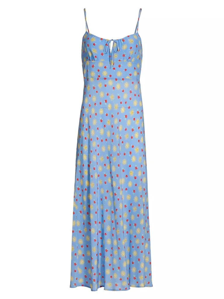 Rixo Lanie Sleeveless Floral Midi-Dress 1