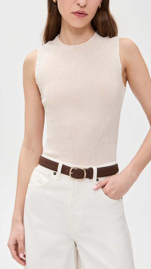 Shashi Kelly Buckle Belt In Brown