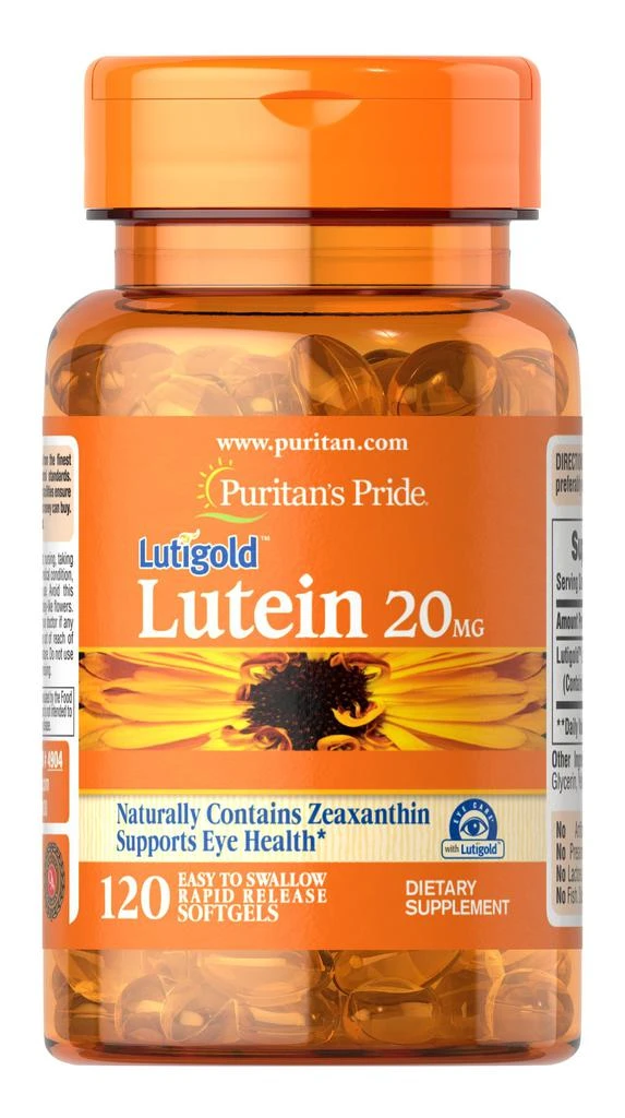 Puritan
s Pride Lutein 20 mg with Zeaxanthin 120 Softgels 1