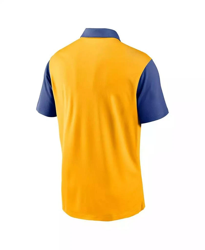 NIKE Men's Gold Milwaukee Brewers Franchise Cooperstown Collection Polo 3