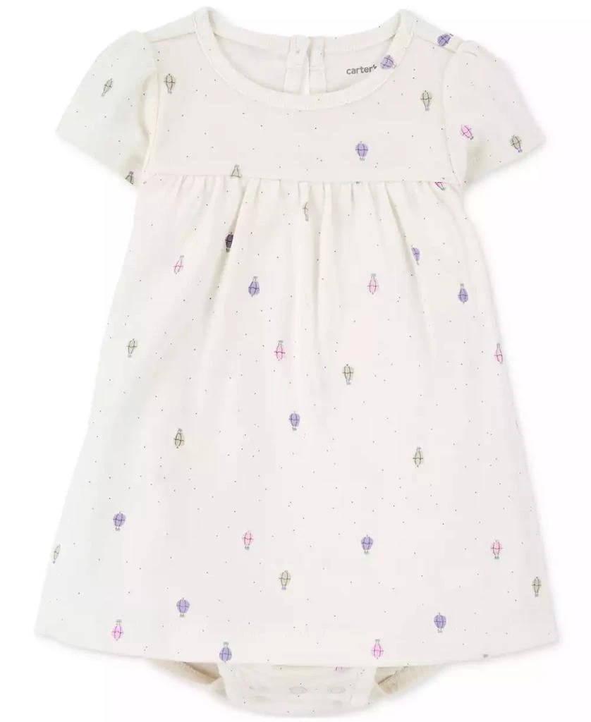 Carter
s Baby Girls Cotton Bodysuit Dress 
Cardigan, 2 Piece Set 2