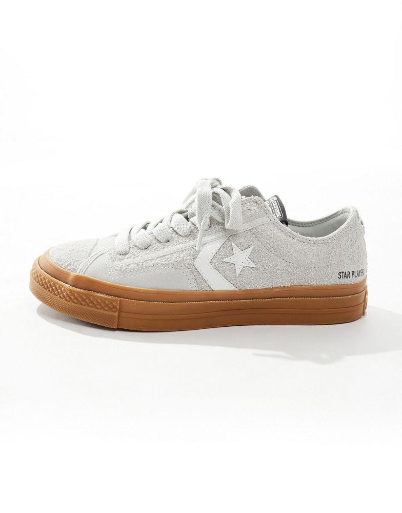 Converse Converse Star Player 76 Ox trainers with gum sole in grey