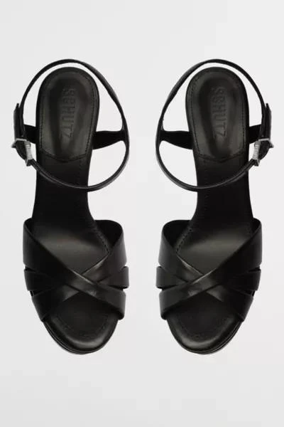 Schutz Schutz Leather High Platform Keefa Sandal 4