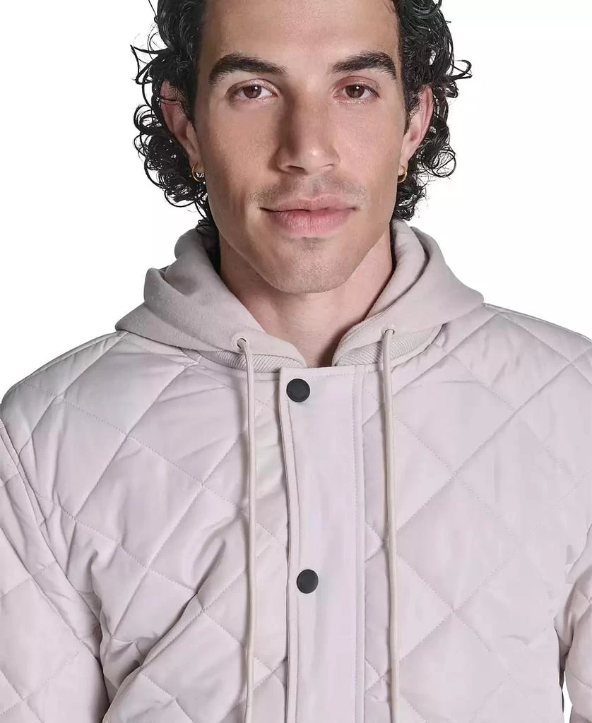 Converse Men's Diamond Quilted Baseball Bomber Jacket 4