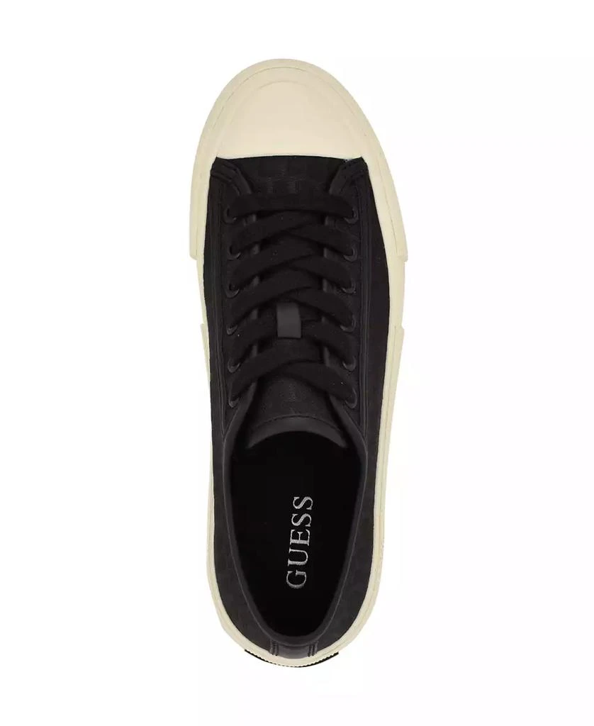GUESS Women's Carey Jacquard Logo Low-Top Lace-Up Sneakers 4