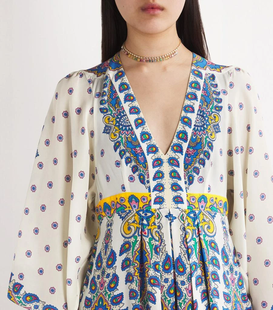 ETRO Silk Paisley Print Gown 6