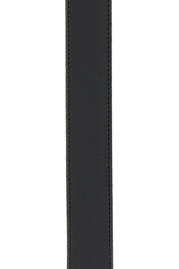 Fendi Black leather FF reversible belt