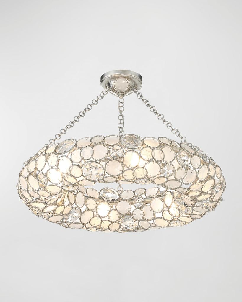 Crystorama Palla 6-Light Semi-Flush Mount