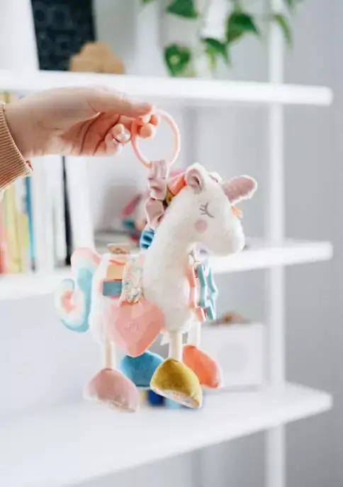 Itzy Ritzy Baby Unicorn Link & Love Teething Activity Toy 2
