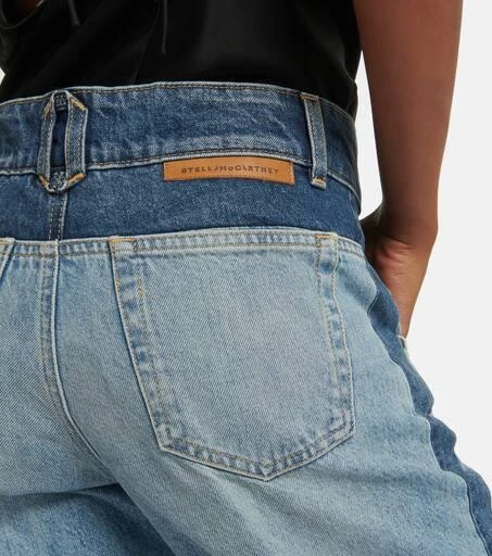 Stella McCartney Paneled high-rise wide-leg jeans 6