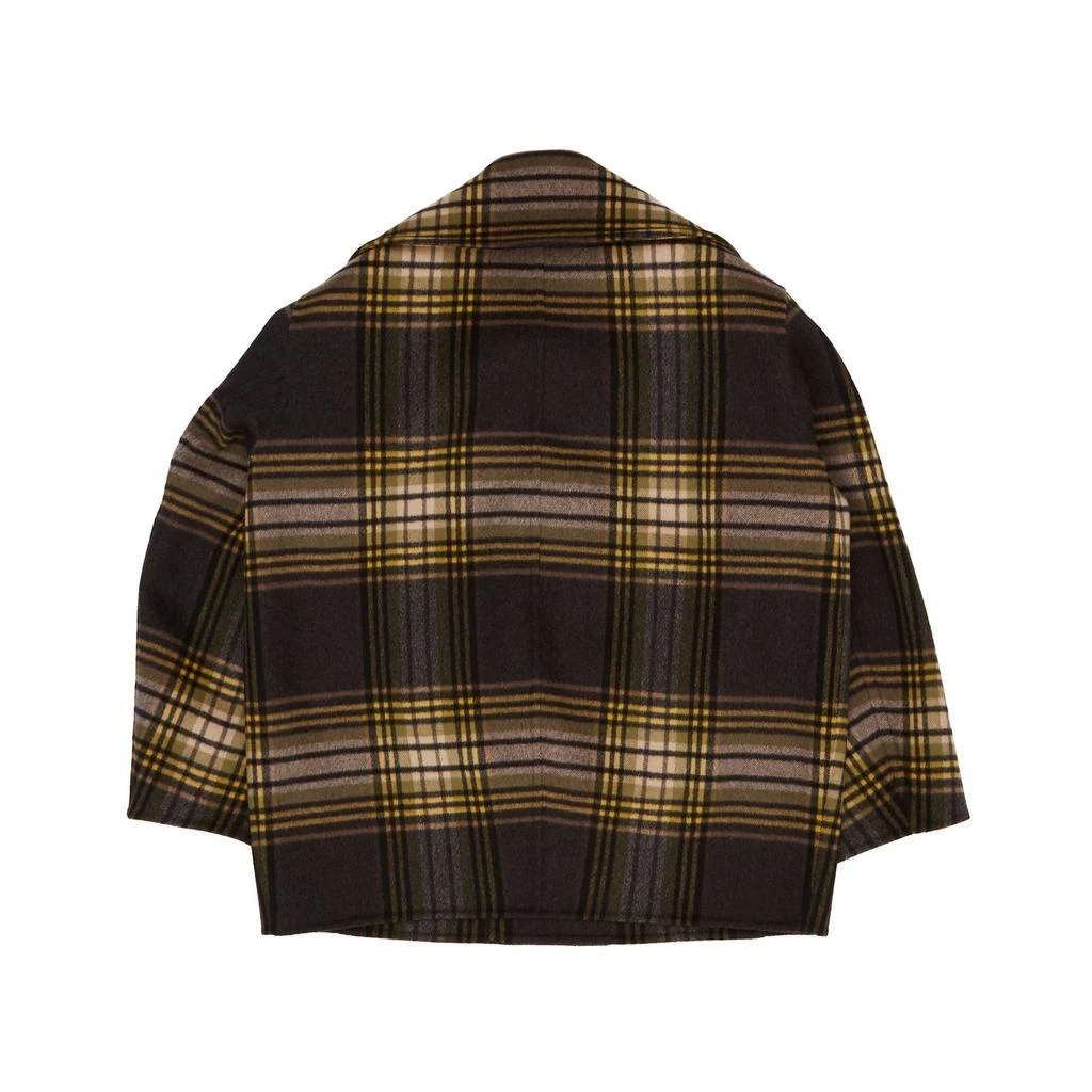 Yves Saint Laurent Saint Laurent Tartan Double-Breasted Coat 2