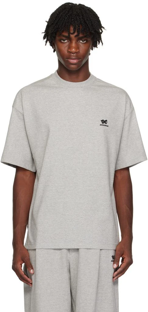 ADER error Gray Embroidered T-Shirt 1