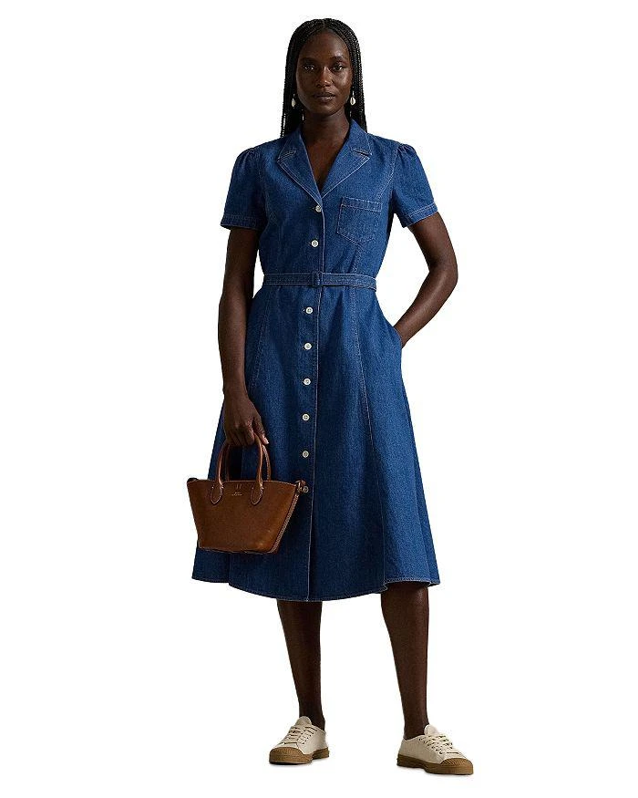 Ralph Lauren Ralph Lauren Buttoned Denim Midi Dress 1