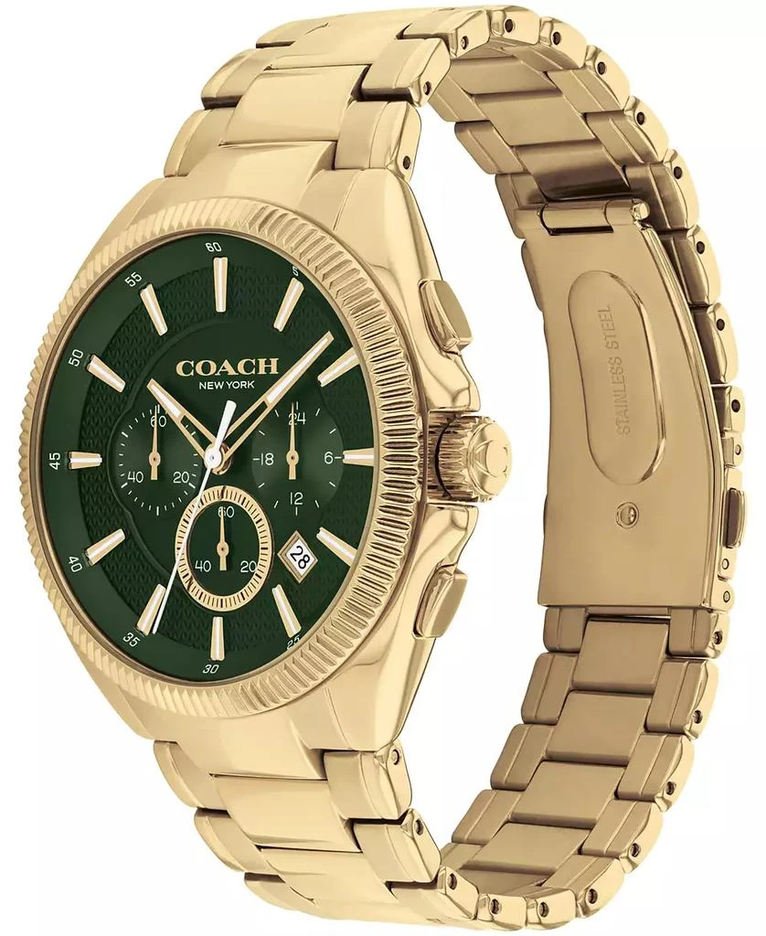 Coach Men's Jackson Gold-Tone Stainless Steel Bracelet Watch 45mm 3