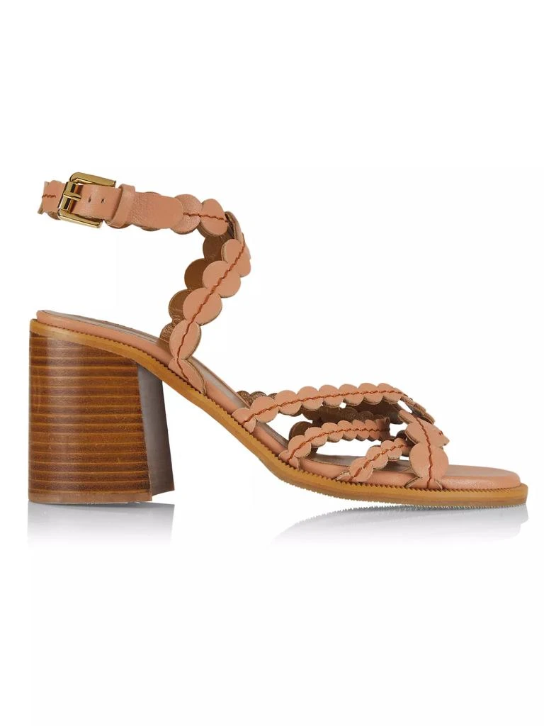 See by Chloé Kaddy 80MM Leather Block-Heel Sandals 1
