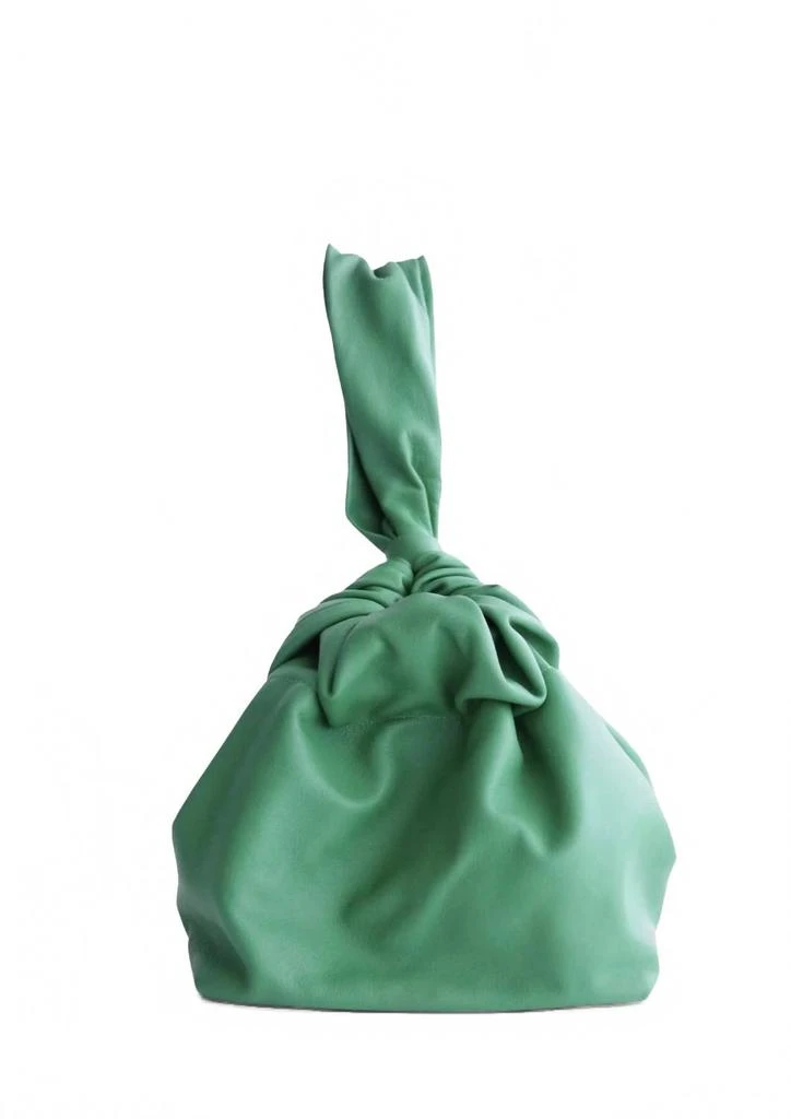 Lemiz Women's Mariposa Wristlet Leather Handbag In Avocado 1