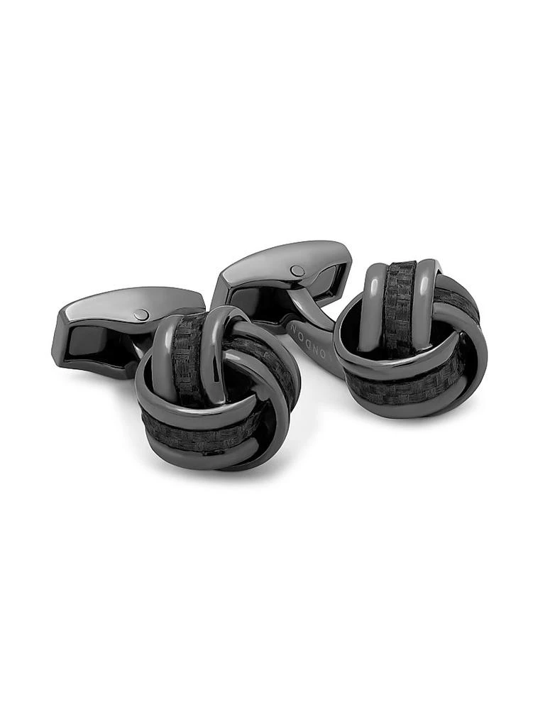 Tateossian Gunmetal Knot Cufflinks 1