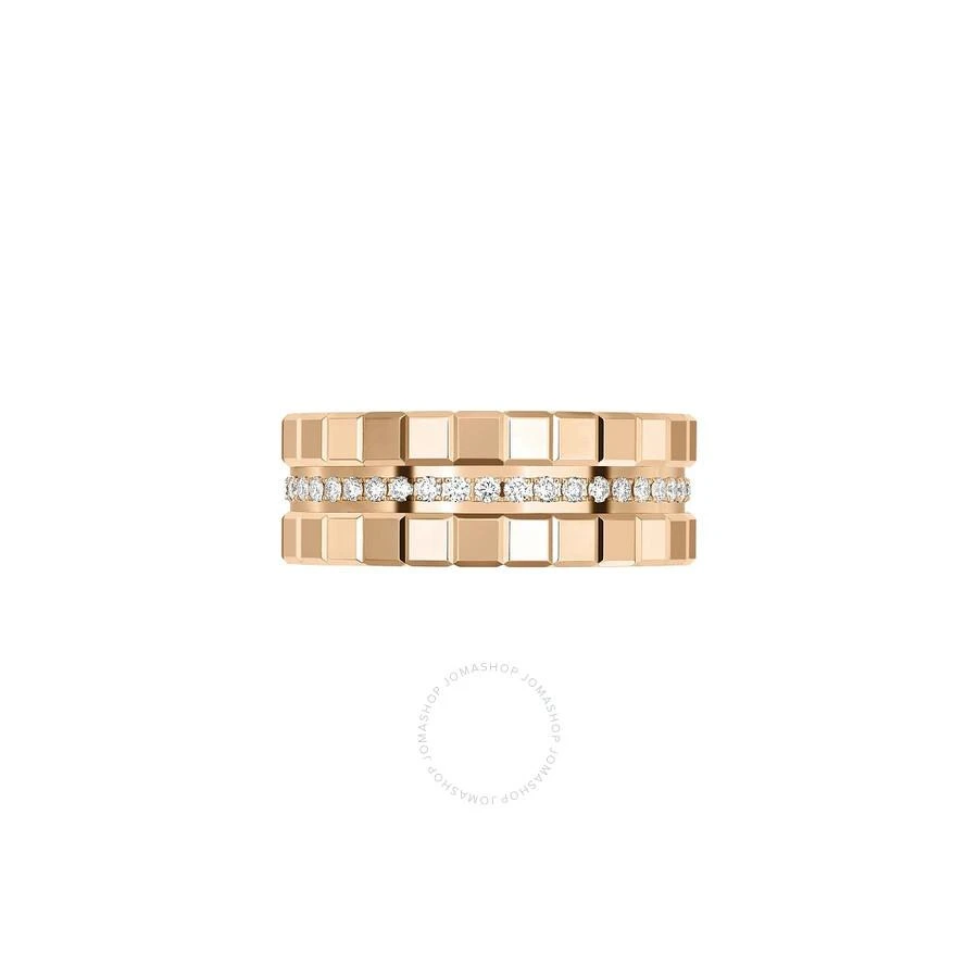 Chopard 18k Rose Gold Ice Cube Diamond Ring 2