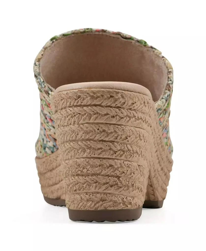 White Mountain Women's Biando Wedge Slip-On Sandals 3