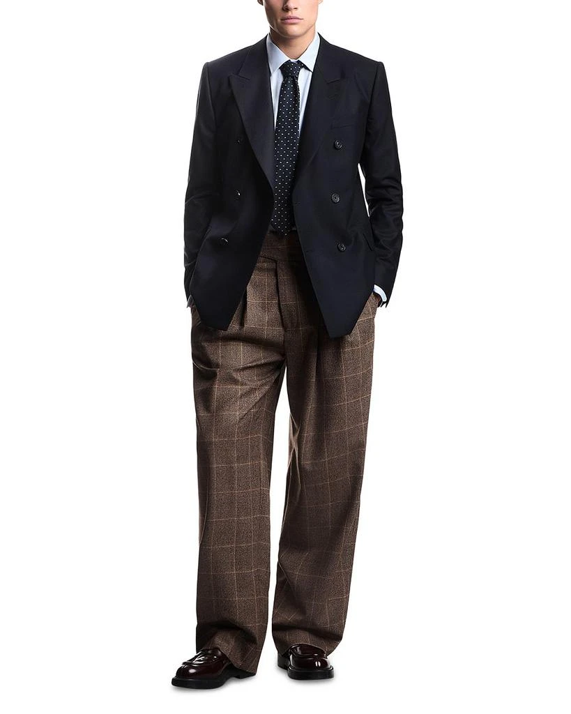 Emporio Armani Slim Fit Double Breasted Wool Blazer 2