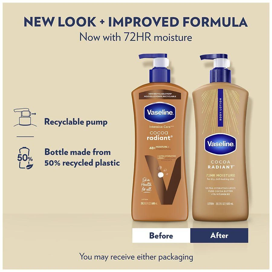 Vaseline Body Lotion Cocoa Radiant 4