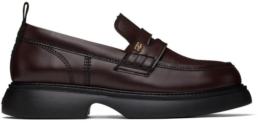 Ganni Brown Everyday Loafers 1