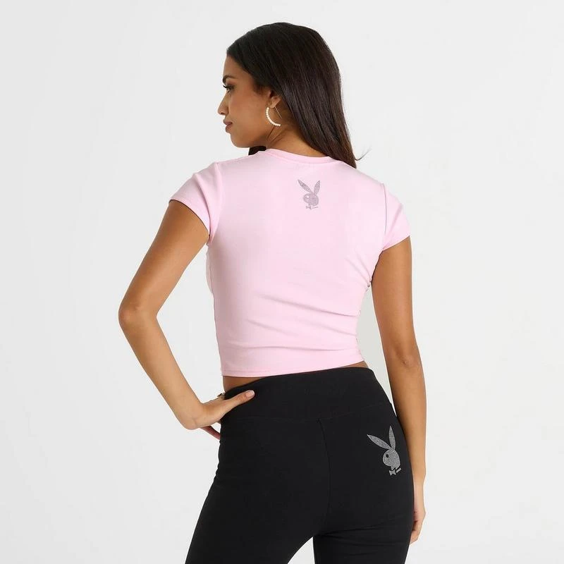 Playboy Women's Playboy Script Baby T-Shirt 4