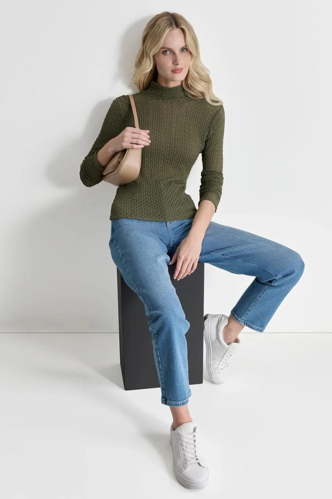 DKNY PEBBLE LACE TURTLENECK 5