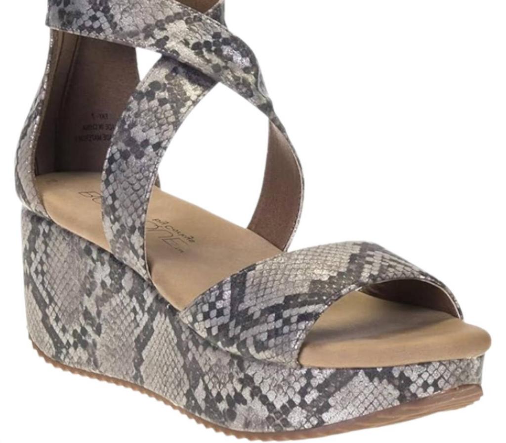 Corkys Footwear Women's Fay Wedge In Snake