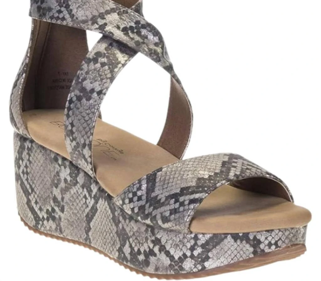 Corkys Footwear Women's Fay Wedge In Snake 1
