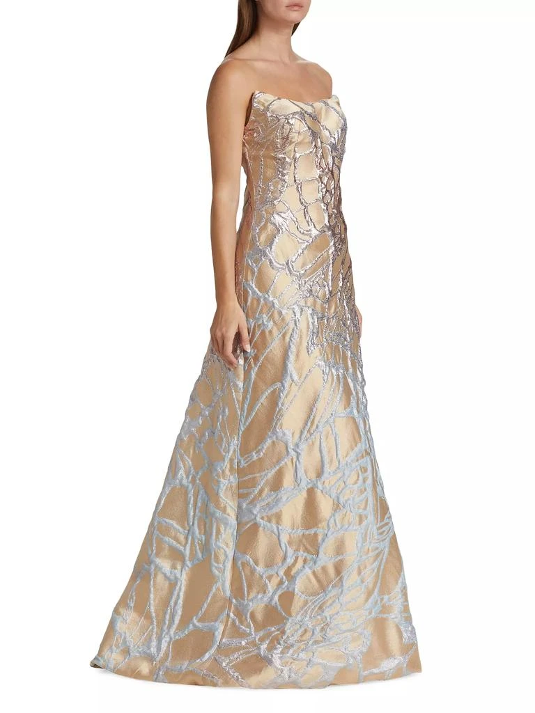 Rene Ruiz Collection Metallic A-Line Gown 4