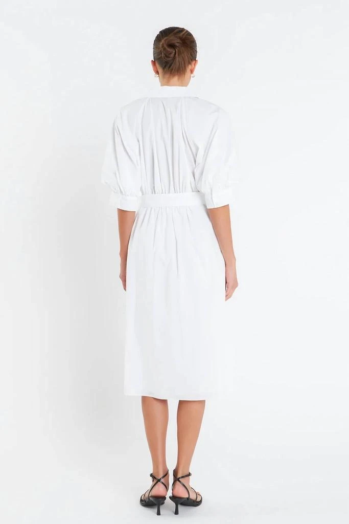 English Factory English Factory - Shirringed Short Sleeves Shirt Dress 3