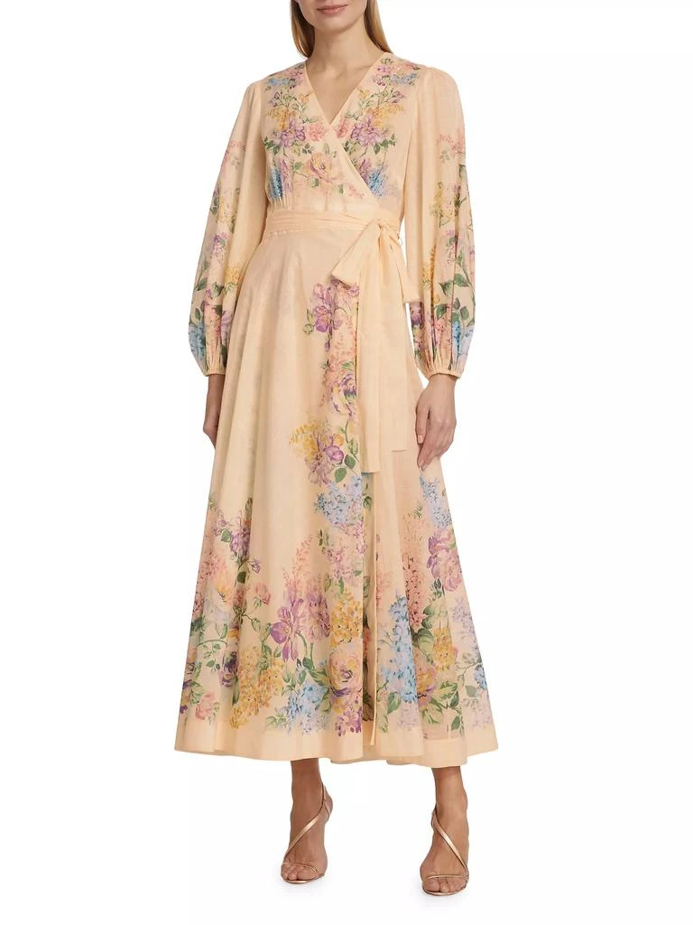 Zimmermann Halliday Floral Wrap Maxi Dress 3
