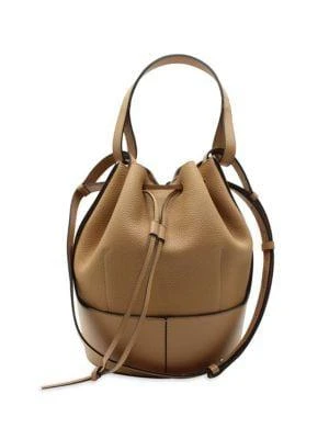 Loewe Loewe Balloon Medium Bucket Bag In Tan Grained Leather 1