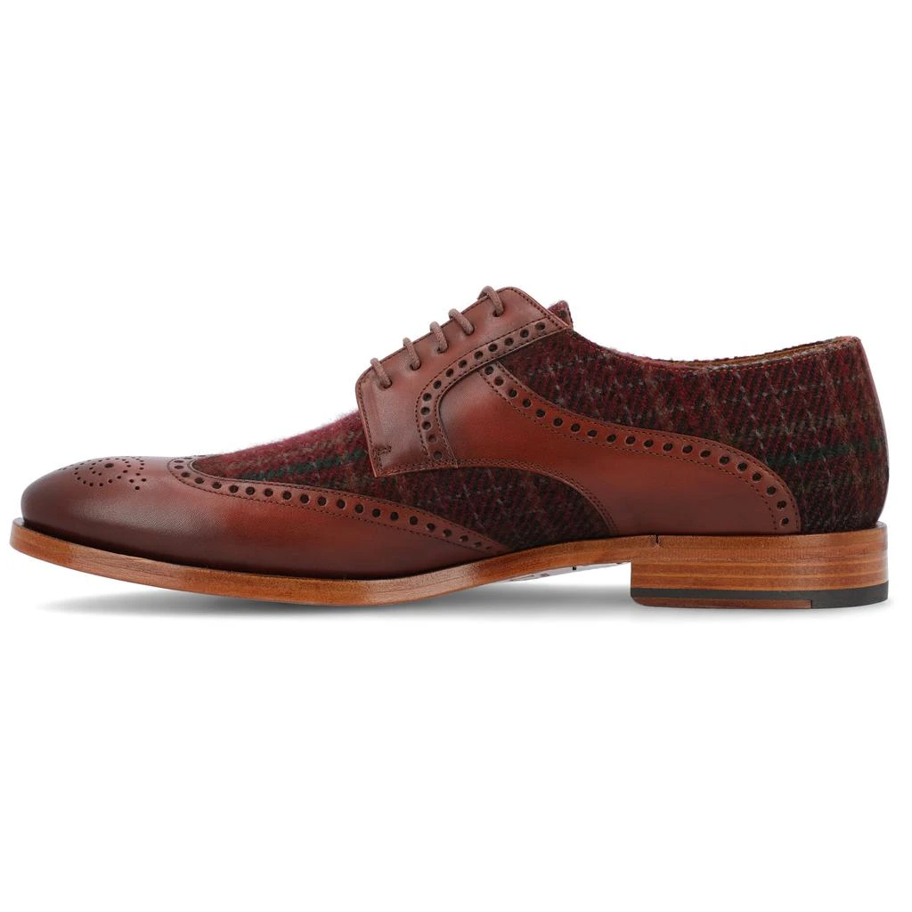 TAFT The Wallace Shoe in Red Plaid 2