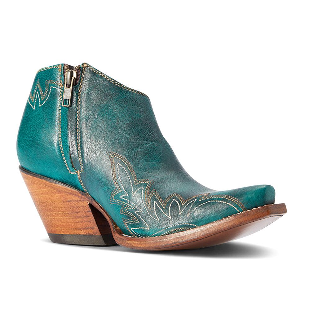 Ariat Jolene Embroidered Zippered Snip Toe Cowboy Booties