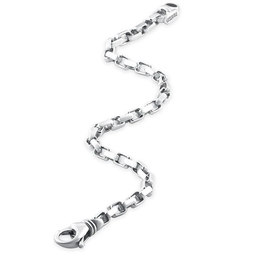 Pompeii3 Men
s 14k Gold (11gram) or Platinum (20gram) 5mm Link Bracelet 8.5" 3