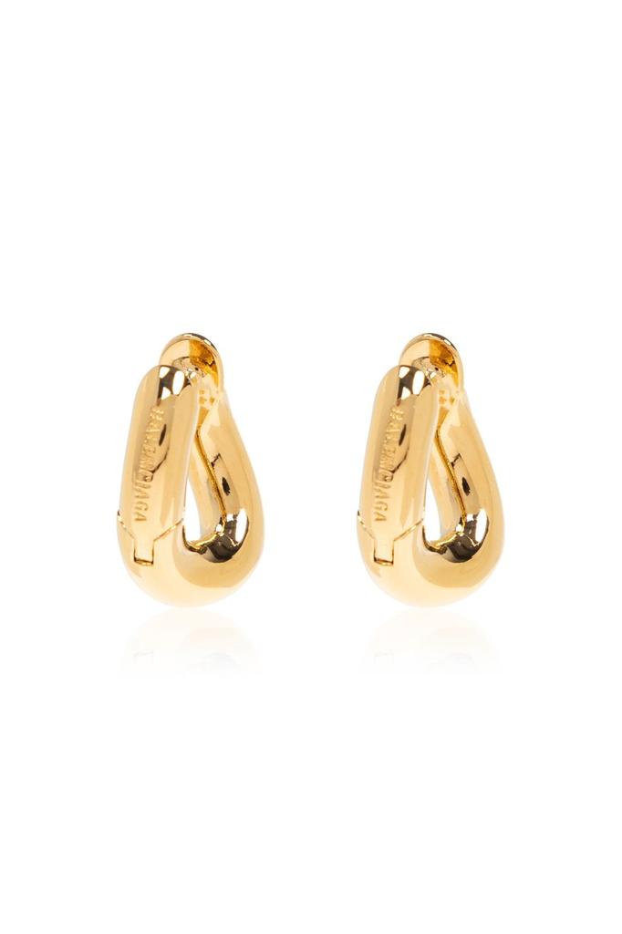 Balenciaga Loop Trio Earrings, Gold - Fashion Accessories