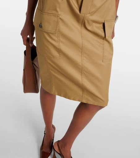 Yves Saint Laurent Cotton twill midi dress 6