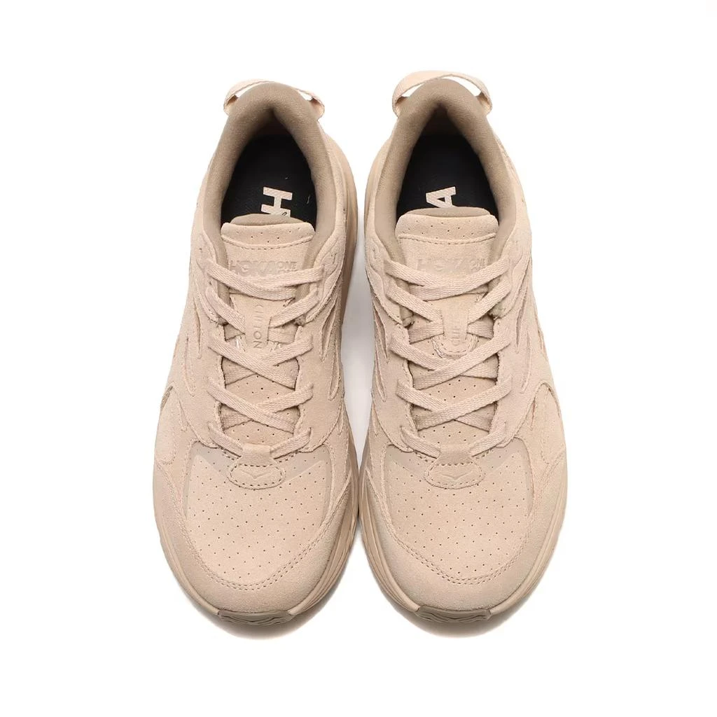 Hoka One One One One Clifton L 1122571-SSDD Men Shifting Sand Suede Running Shoes TF6612 (Beige,11) 4