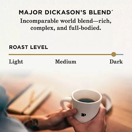 Peet's Coffee Peet's Coffee Dark Roast Whole Bean, Major Dickason's Blend, 32 oz. 6