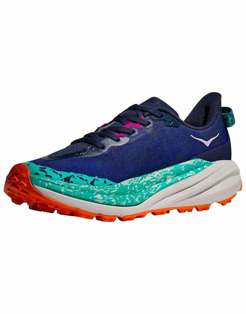Hoka One One Women's Speedgoat 6 Trainer Shoes In Varsity Navy/meteor