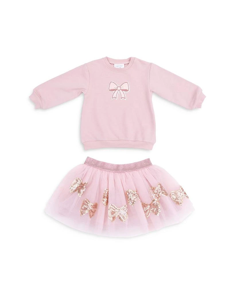 Angel Dear Girls' Bows Puffy Oversized Sweatshirt & Tutu Skirt Set  - Baby 1