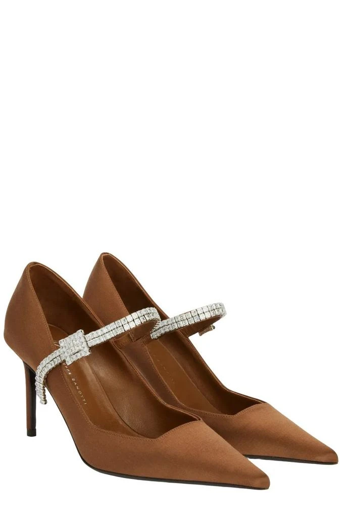 Giuseppe Zanotti Giuseppe Zanotti Raquel Strap 85 Embellished Pumps 2
