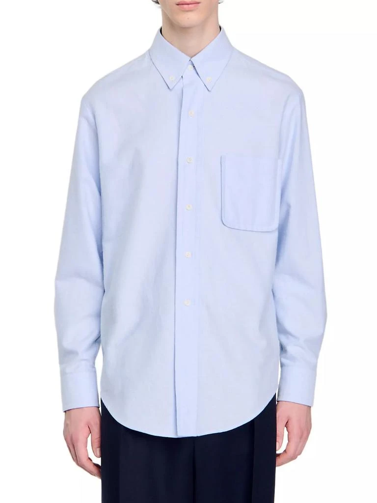 Sandro Oxford Flannel Shirt 2