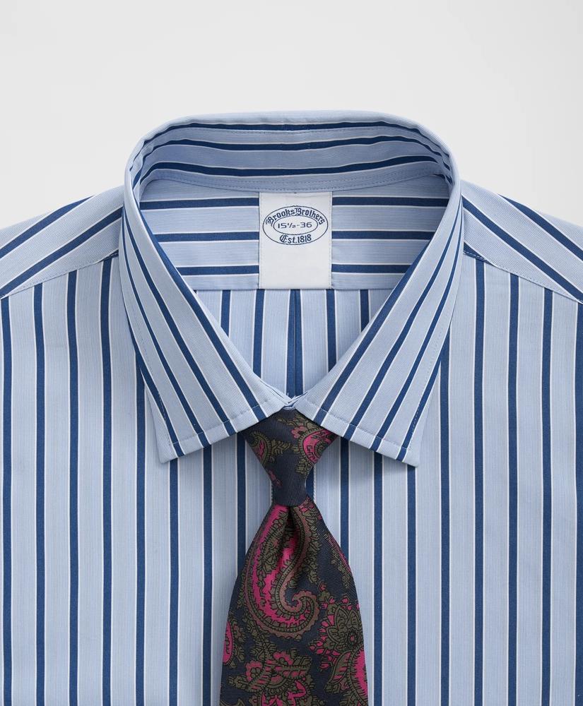 Brooks Brothers Supima® Cotton Poplin Ainsley Collar, Striped Dress Shirt
