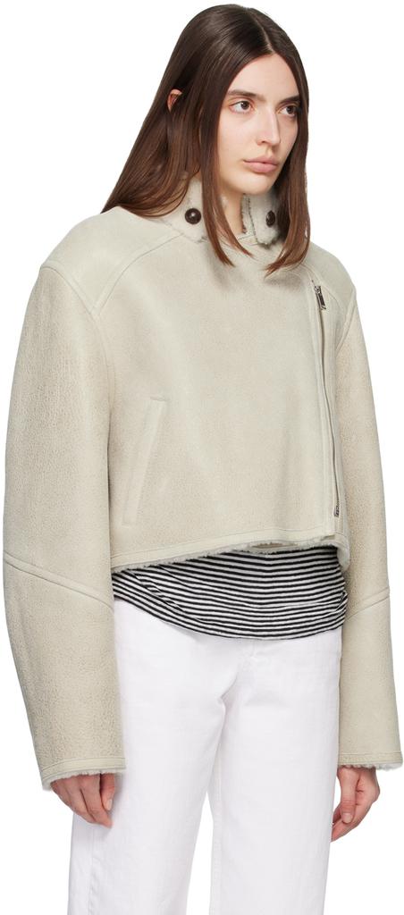 Isabel Marant Beige Apstya Shearling Coat