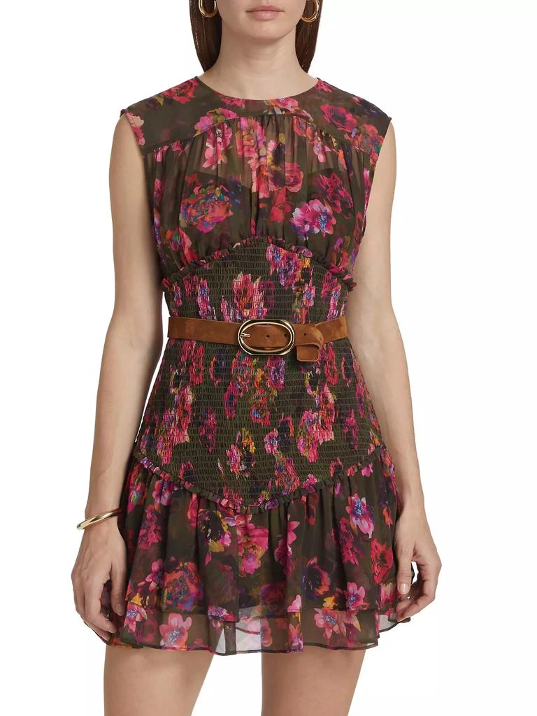 AMUR Sierra Floral Smocked Sleeveless Minidress 3