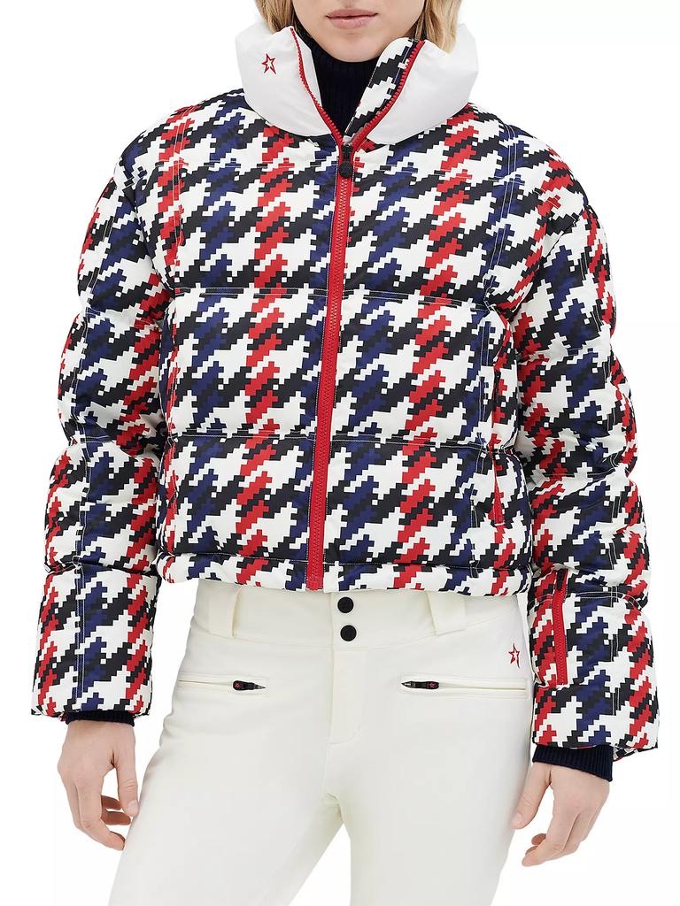 Perfect Moment Nevada Duvet Houndstooth Down Puffer Jacket